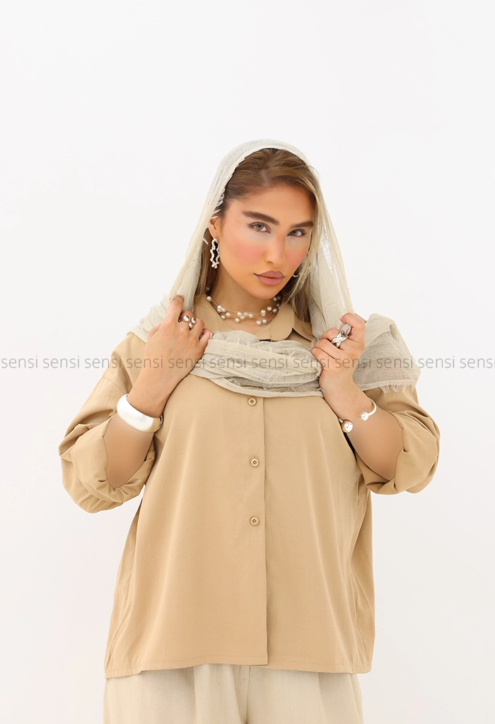 شومیز پشت بند دار رنگی کد1005795